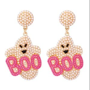NWT Pink Boo GhostEarrings